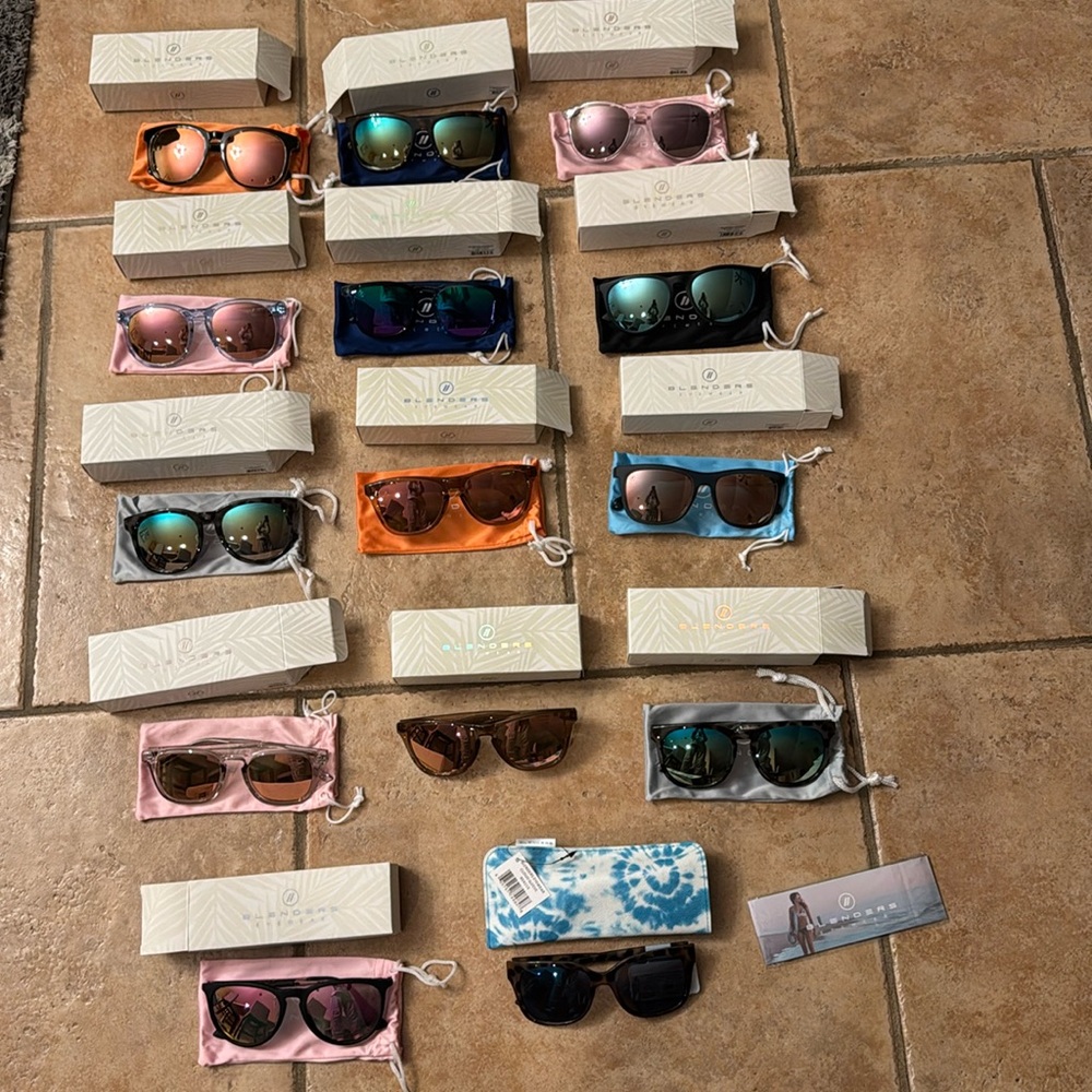 Brand new Blenders sunglasses 15 pairs in total as seen in the photos.